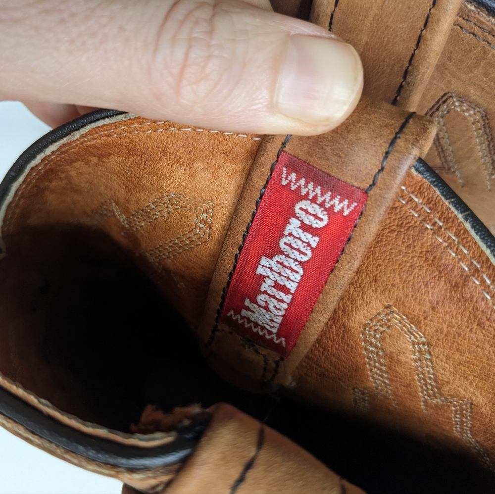 Vintage Dan Post Marlboro Gear Leather Cowboy Western Boots Women's 6M - Picture 7 of 16